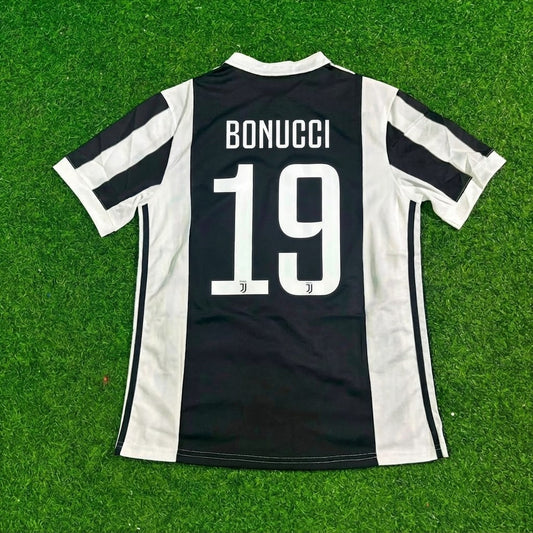 Leonardo Bonucci #19 Juventus 2017-2018 Retro Football Jersey Paradise Edition