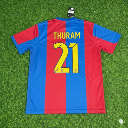 Lilian Thuram Barcelona 2006/2007 Home Retro Football Jersey Kit