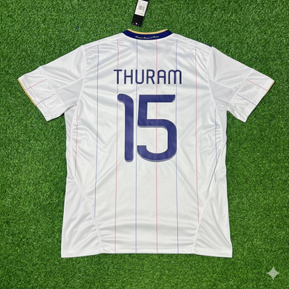 France EURO 2004 Lilian Thuram Retro Football Jersey Kit