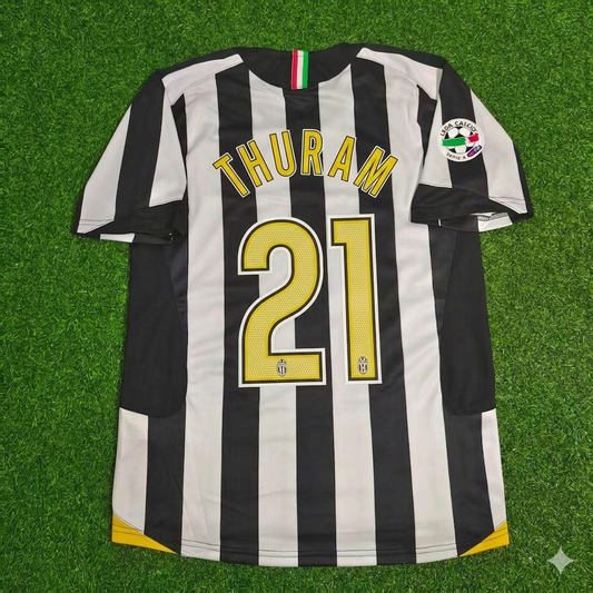 Lilian Thuram Juventus 2005-2006 Retro Football Jersey Kit