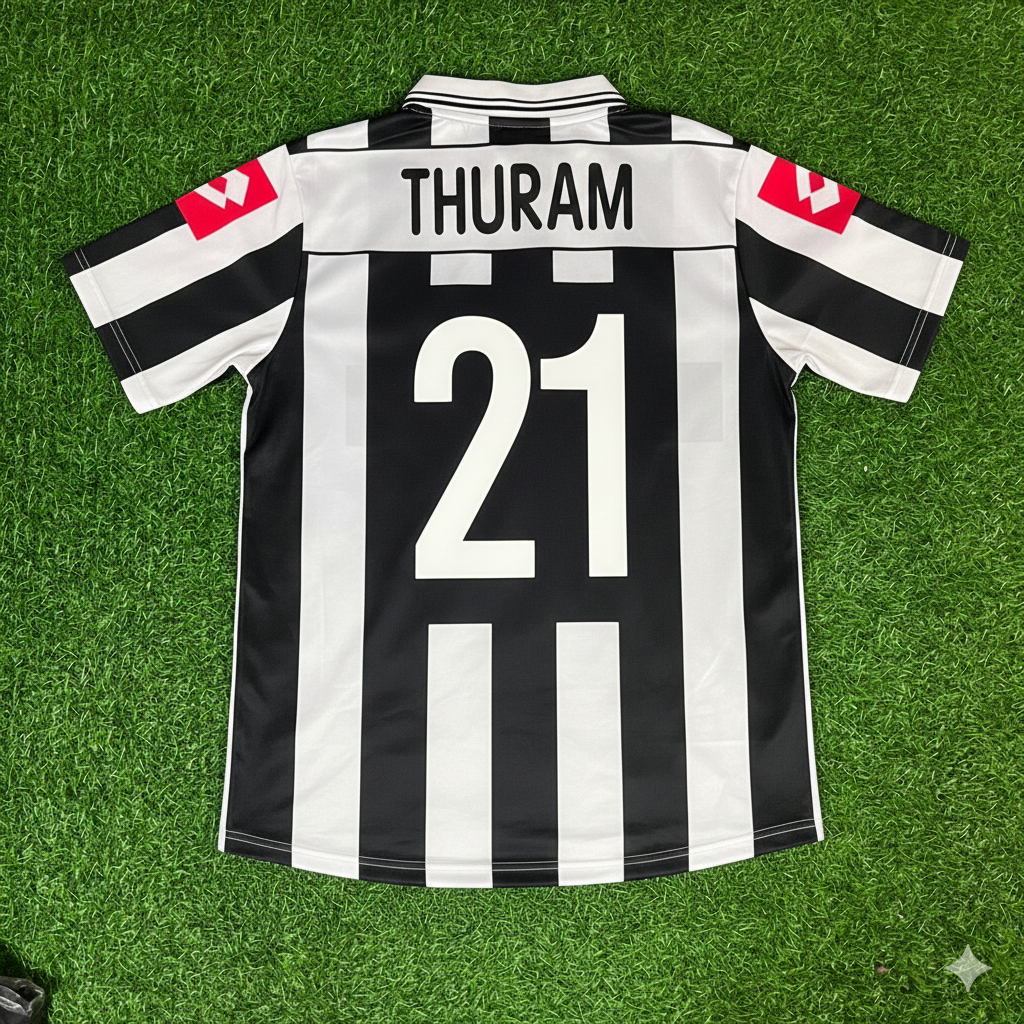 Lilian Thuram Juventus 2001 2002 Season Retro Football Jersey