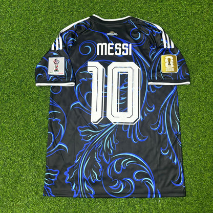 Argentina World Cup 2026 Lionel Messi #10 Golden Patch Football Jersey Kit