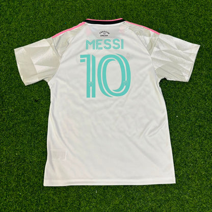 Lionel Messi White Kids Football Jersey