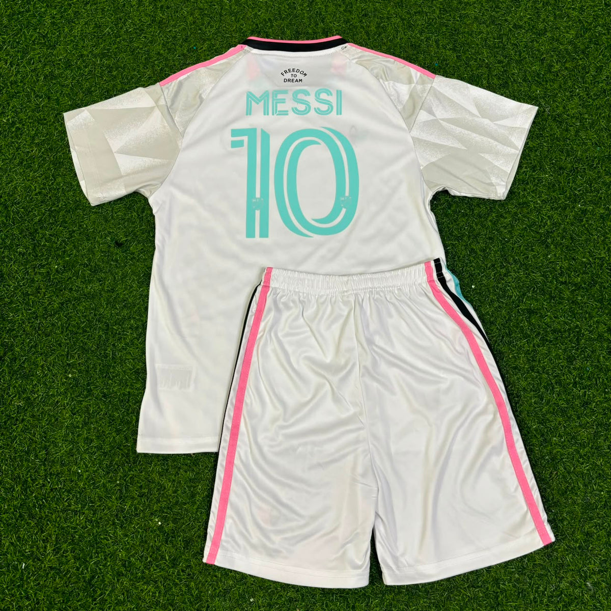 Lionel Messi White Kids Football Jersey