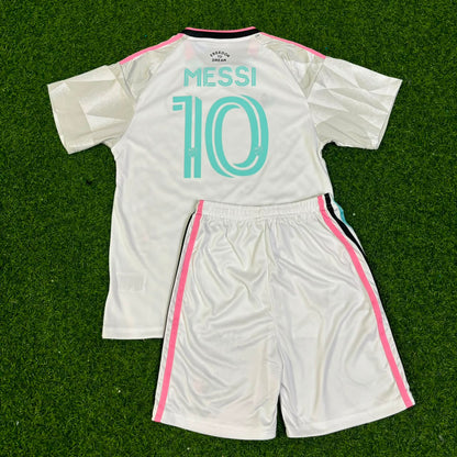 Lionel Messi White Kids Football Jersey