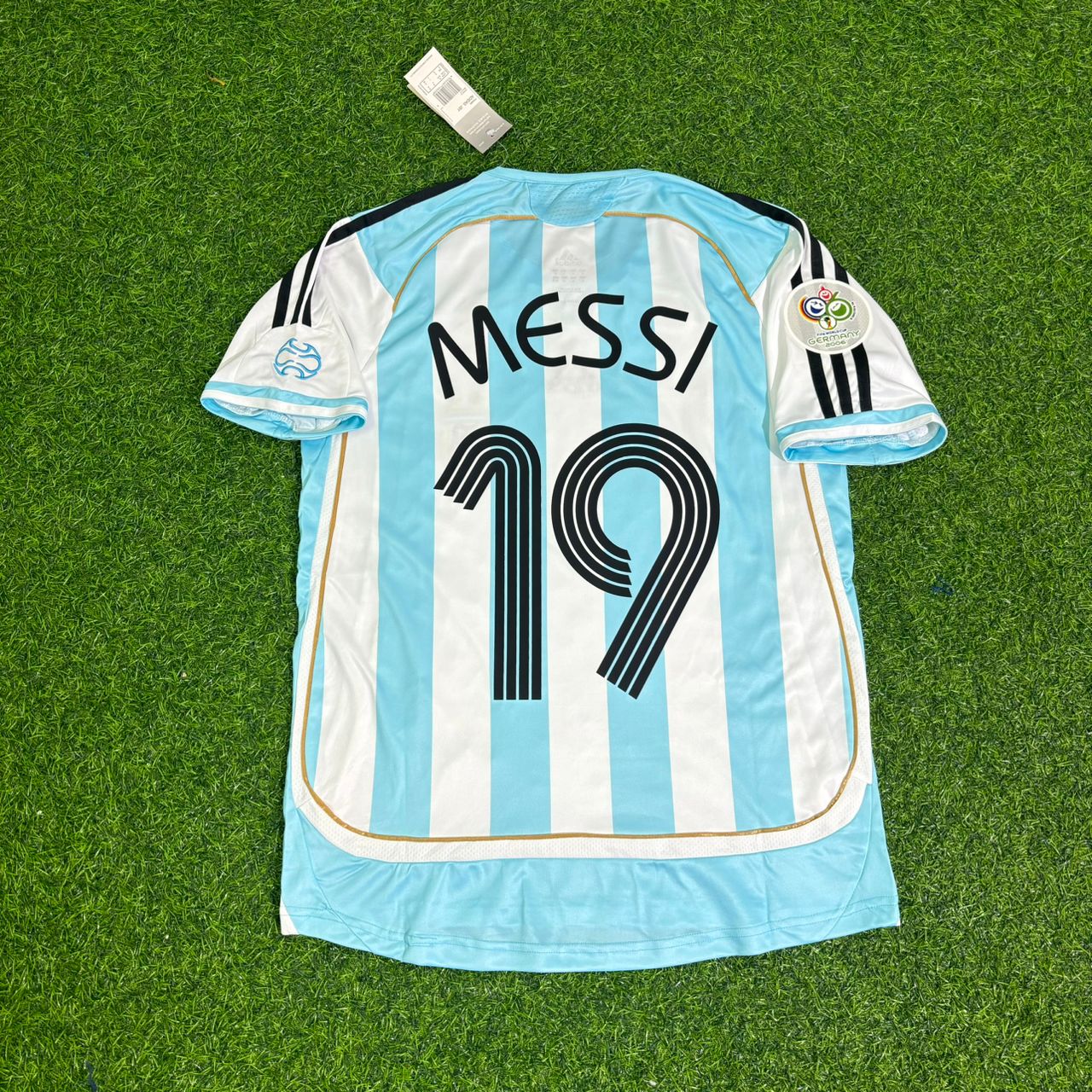 Argentina World Cup 2006 Lionel Messi Kids Retro Football Jersey