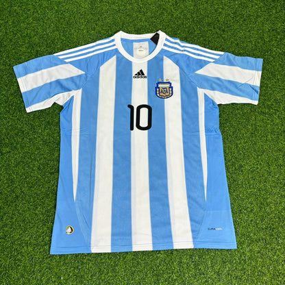 Argentina World Cup 2010 Lionel Messi 10- Retro Football Jersey