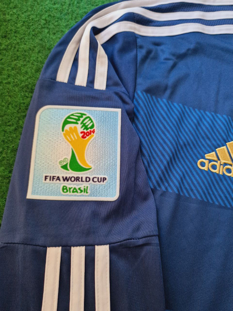 Lionel Messi Argentina 2014 World Cup Retro Football Jersey Kit