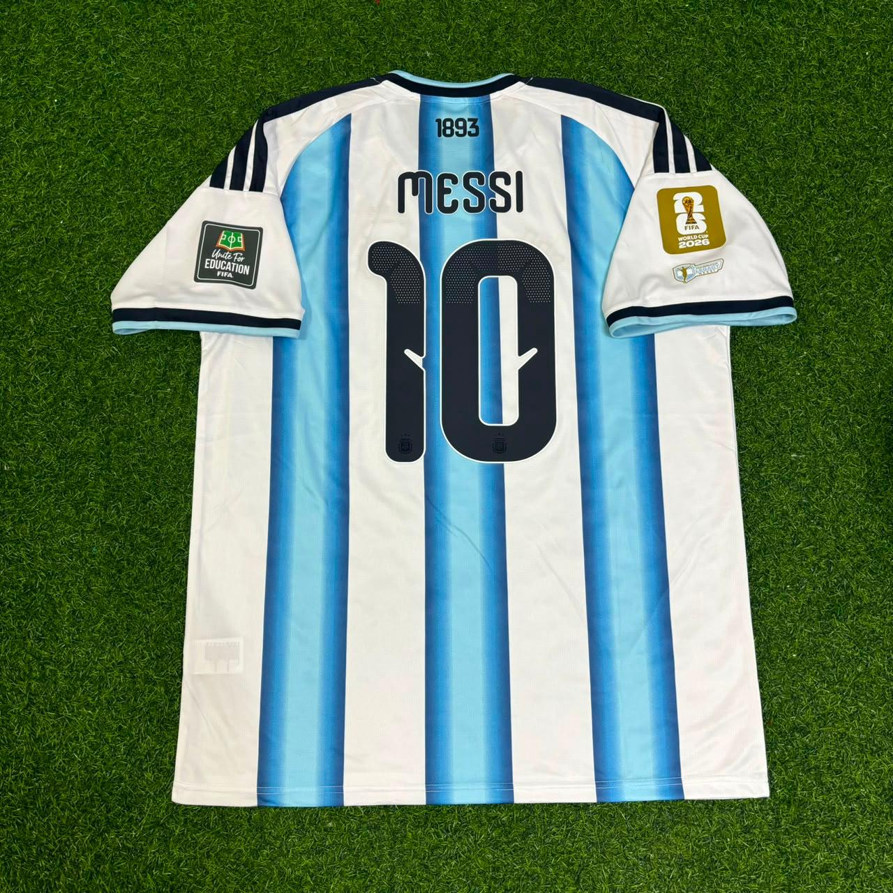 Argentina World Cup 2026 Lionel Messi Home Legacy Patch Football Jersey