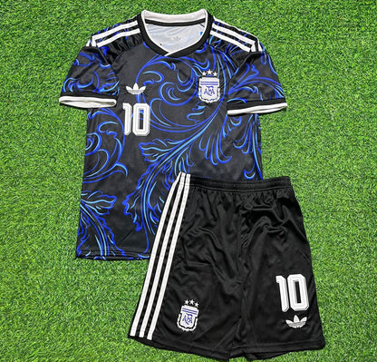 Diego Armando Maradona Argentina Retro Kids Football Jersey Kit