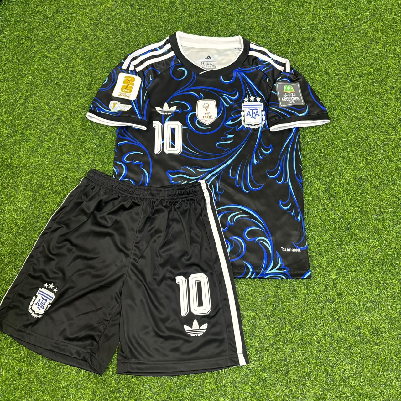 Argentina World Cup 2026 Lionel Messi Kids Football Jersey