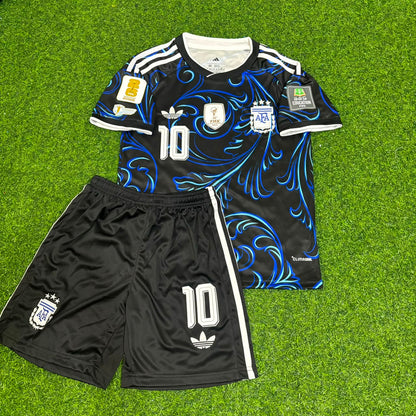 Argentina World Cup 2026 Lionel Messi Kids Football Jersey