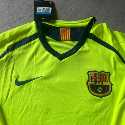 Lionel Messi Barcelona 2005 - 06 Season Retro Long Sleeve Football Jersey Kit