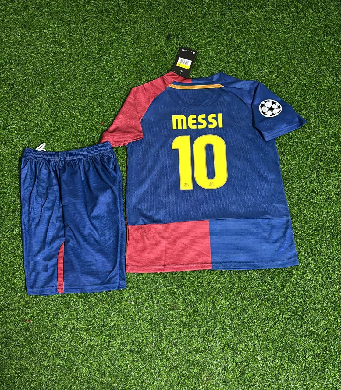 Lionel Messi Barcelona 2009 Champions League Final Retro Kids Football Jersey Collection