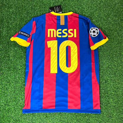 Lionel Messi Barcelona 2011 London Final Football Jersey Kit