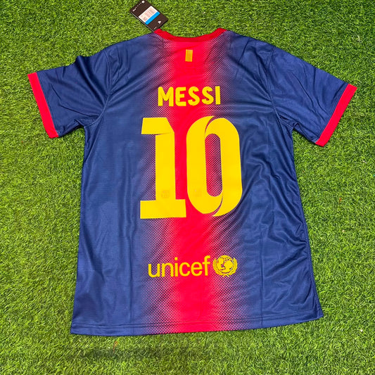Lionel Messi Barcelona 2012/2013 Retro Home Football Jersey Kit
