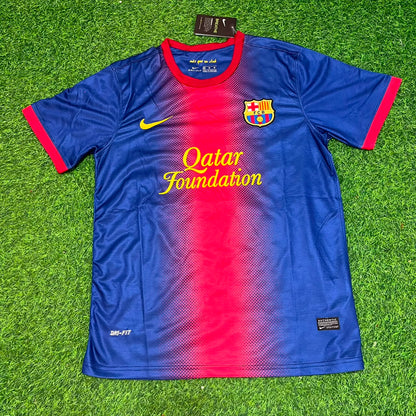 Lionel Messi Barcelona 2012/2013 Retro Home Football Jersey Kit