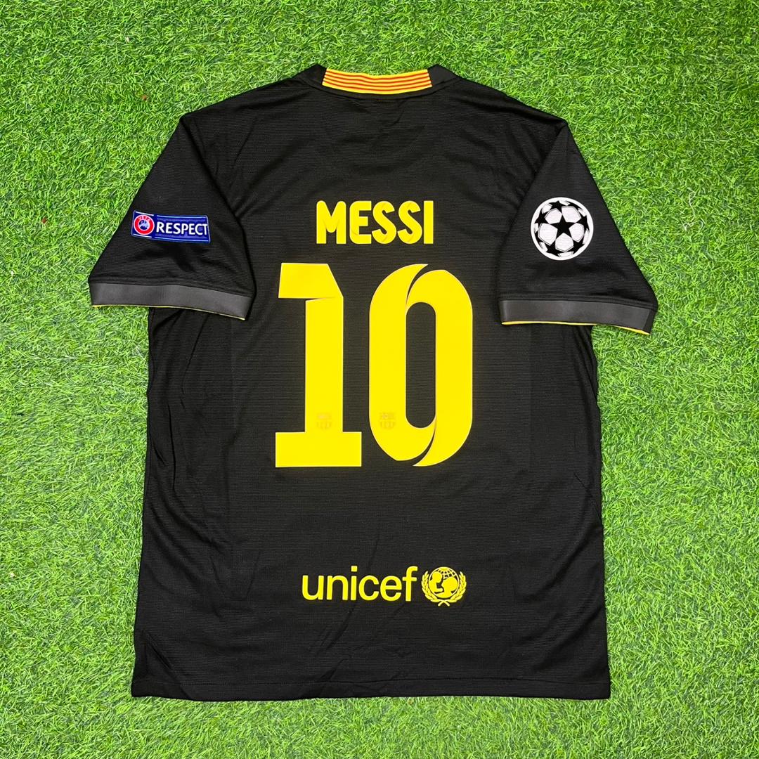 Barcelona Lionel Messi #10 2013-2014 Black Retro Football Jersey