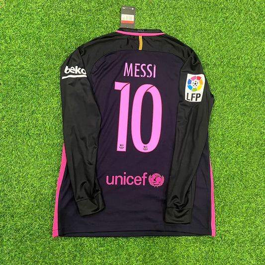 Lionel Messi Barcelona 2016/17 Retro Long Sleeve Football Jersey Collection