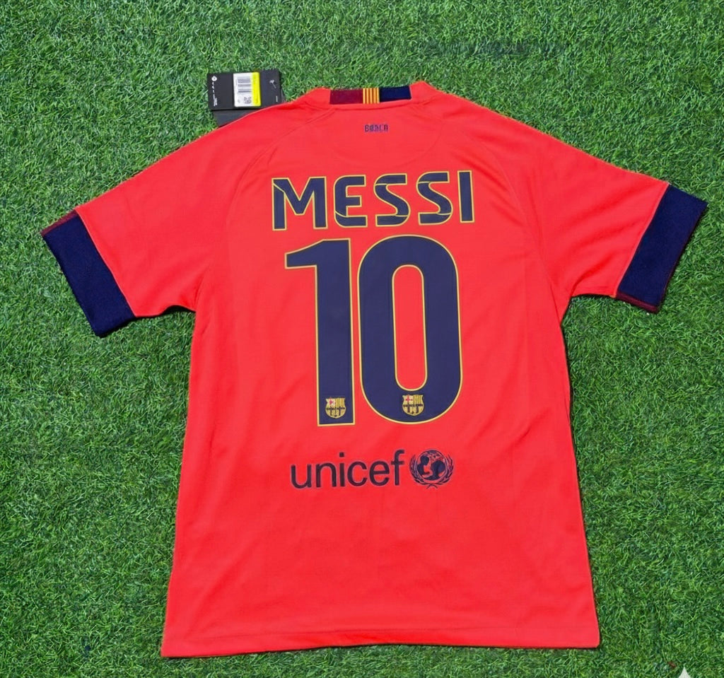 Lionel Messi 10- Barcelona 2014 Kit Season Retro Football Jersey