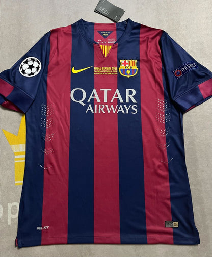 Lionel Messi Barcelona 2015 Final Berlin Champions League Football Jersey Kit