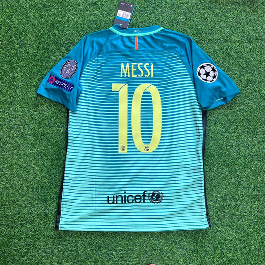 Maillot de football rétro extérieur Barcelone Lionel Messi #10 – 2016/17