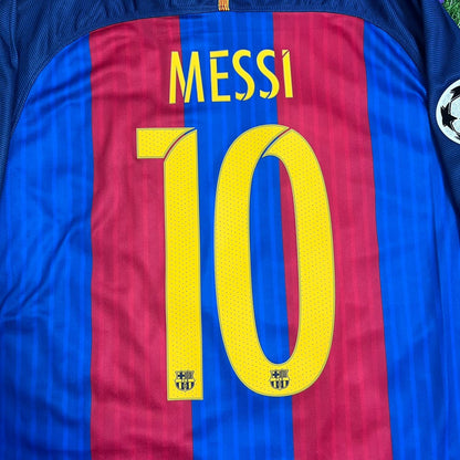 Barcelona Lionel Messi 2016–2017 Home Retro Football Jersey Kit