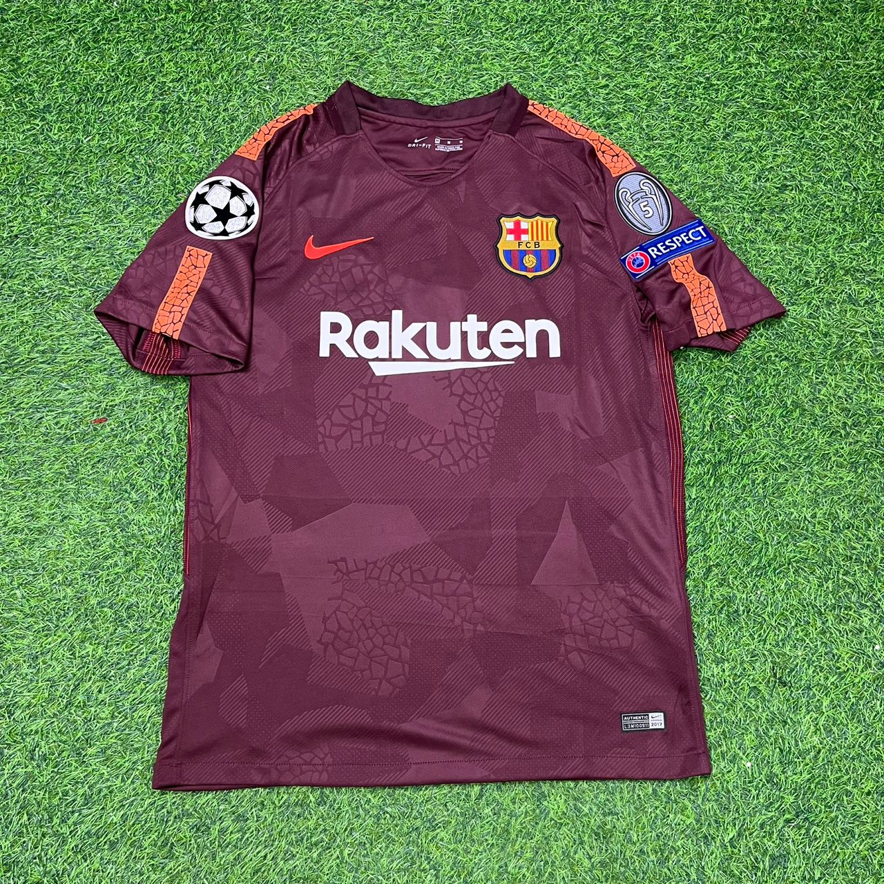 Barcelona Lionel Messi 2017-2018 Third Retro Football Jersey