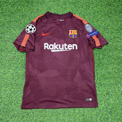 Barcelona Lionel Messi 2017-2018 Third Retro Football Jersey