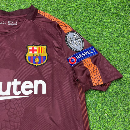 Barcelona Lionel Messi 2017-2018 Third Retro Football Jersey