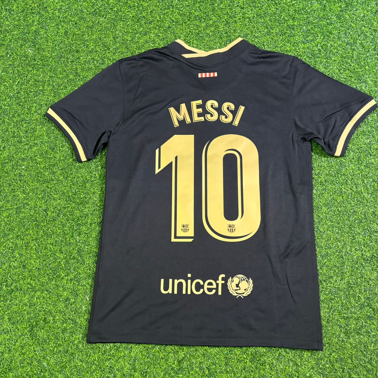 Lionel Messi Barcelona 2020-2021 Black Retro Football Jersey Kit