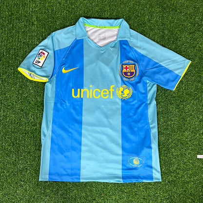 Lionel Messi Barcelona Number 19 First Debut Retro Football Jersey Kit