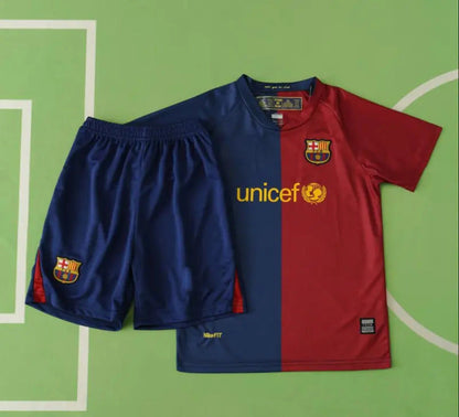 Lionel Messi Barcelona Champion League Final Kids Football Jersey Kit