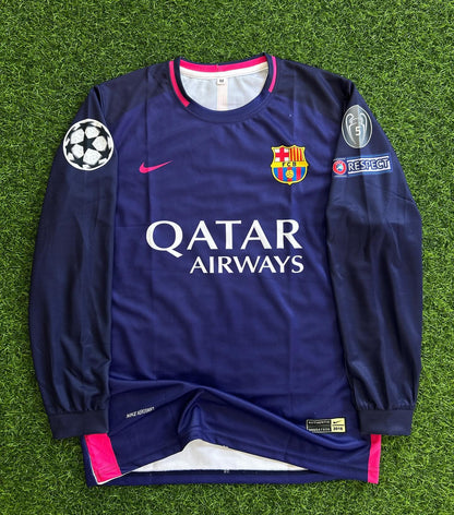 Lionel Messi Barcelona Lila Retro Fußballtrikot-Set