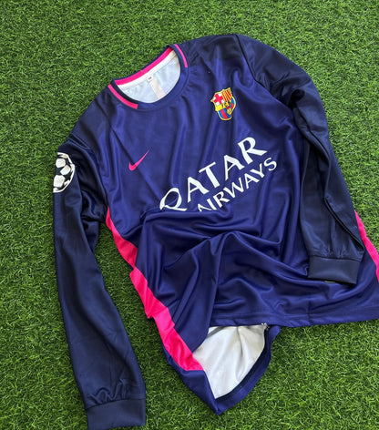 Lionel Messi Barcelona Lila Retro Fußballtrikot-Set