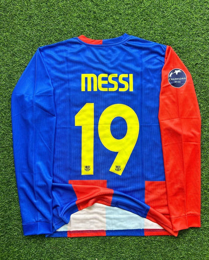 Lionel Messi Barcelona Retro Football Jersey Kit