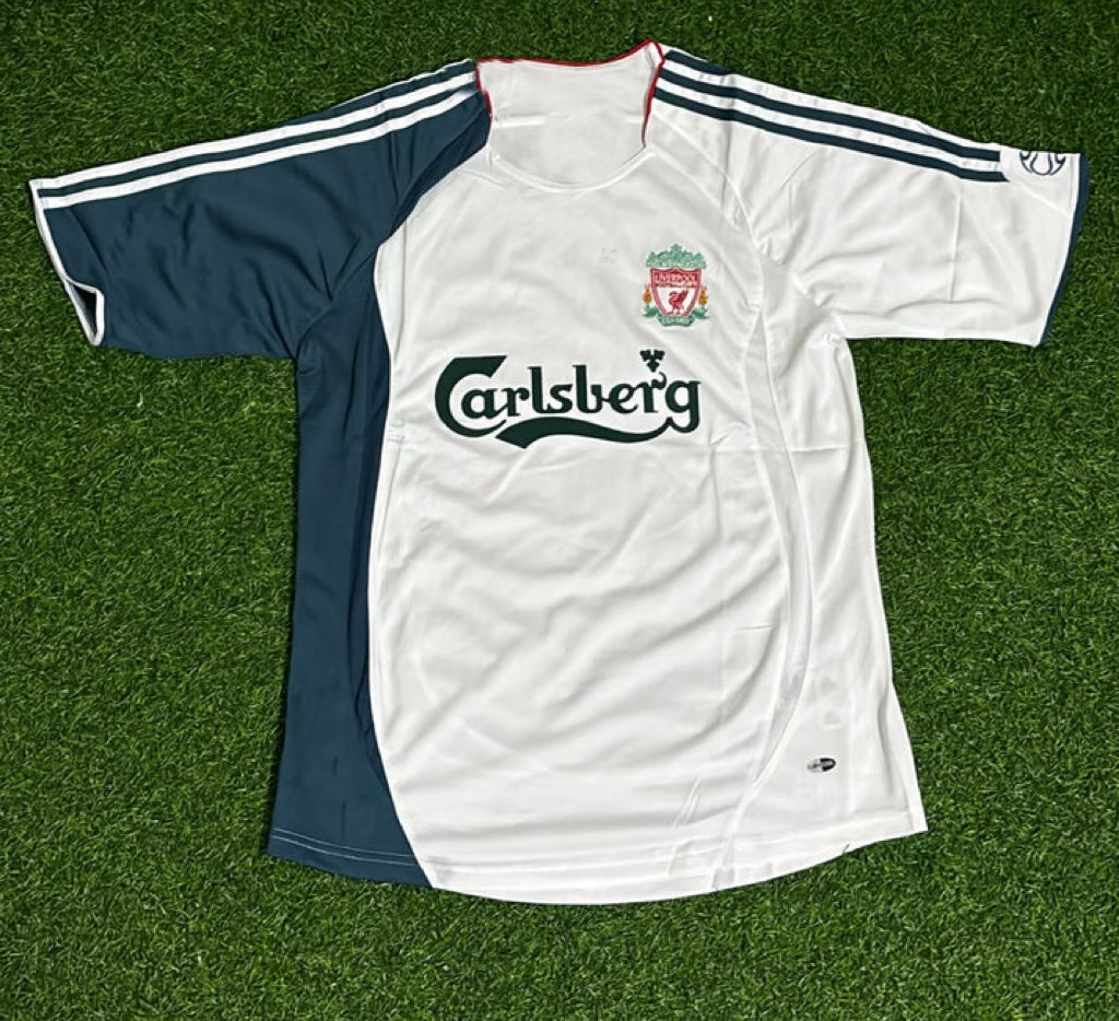 Liverpool 2006/2007 White Retro Football Jersey
