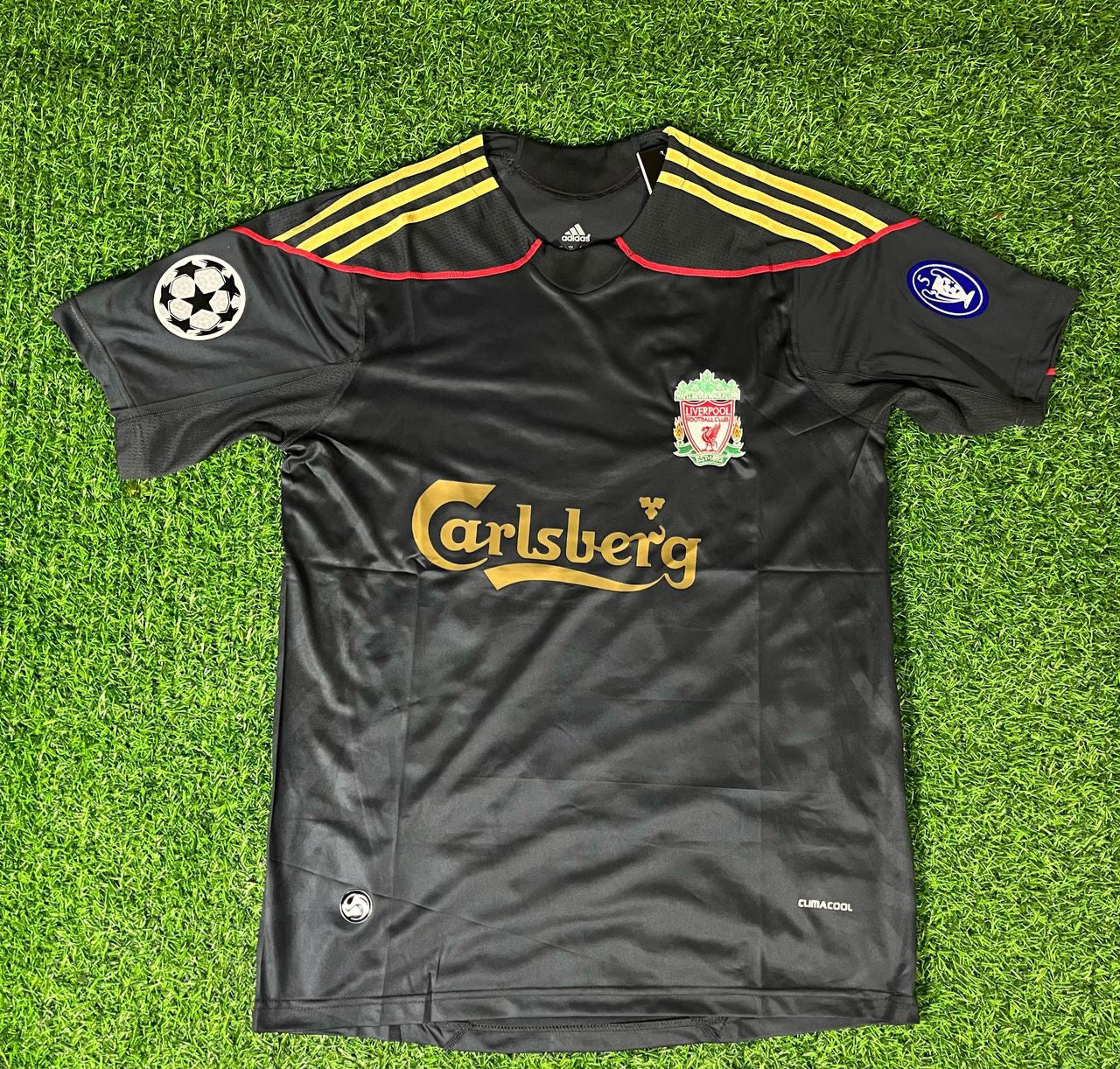 Liverpool 2009/10 Black Retro Football Jersey Kit