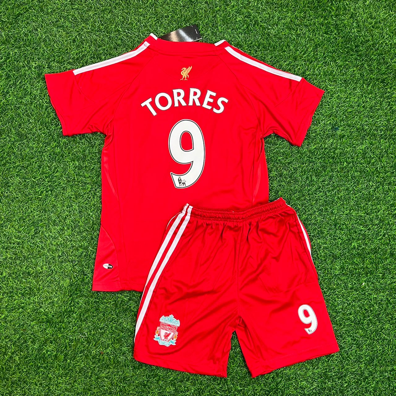 9 Fernando Torres - Liverpool 2008 2009 2010 Jersey KinderTrikot Maillot Enfant Soccer Kit
