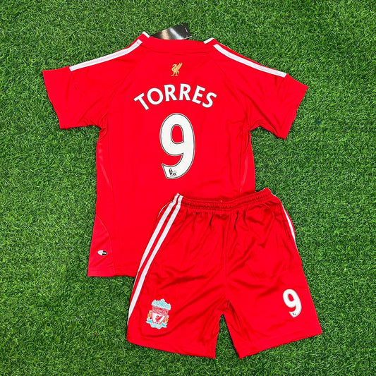 9 Fernando Torres - Liverpool 2008 2009 2010 Jersey KinderTrikot Maillot Enfant Soccer Kit