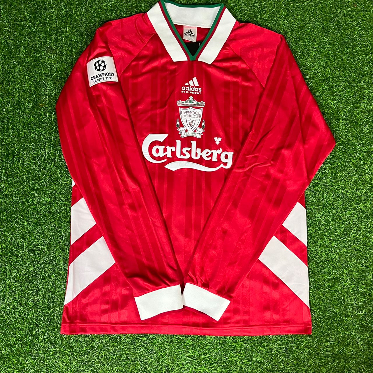 Mohamed Salah Liverpool Long Sleeve Retro Football Jersey Kit