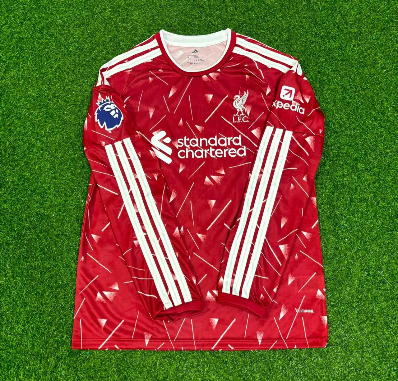 Cody Gakpo Liverpool 2027 Long Sleeve Home Football Jersey Kit