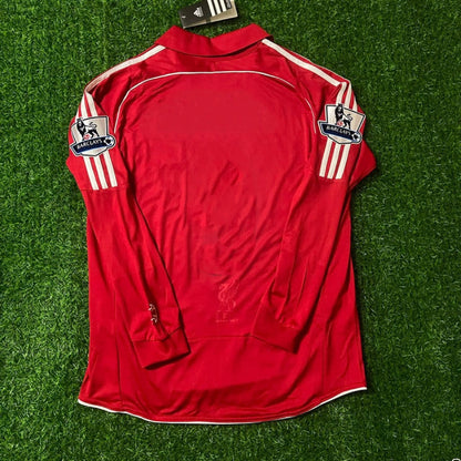 Liverpool 2007-2008 Red Retro Football Jersey Kit