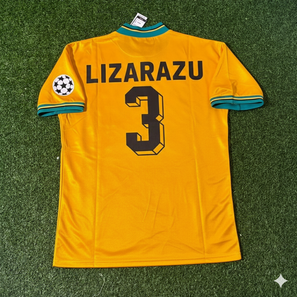 Bixente Lizarazu Bayern Munich Yellow Retro Football Jersey Collection