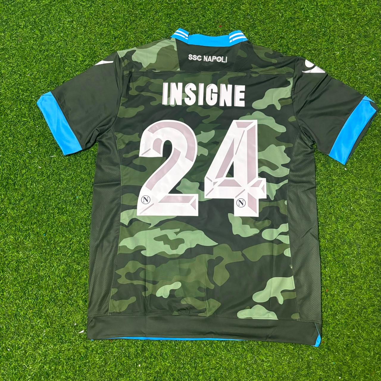 Lorenzo Insigne 24 Napoli 2013/14 Retro Football Jersey Kit
