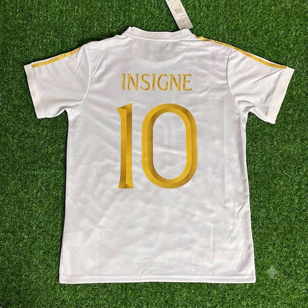 Lorenzo Insigne - Italy White Anniversary Football Jersey Kit