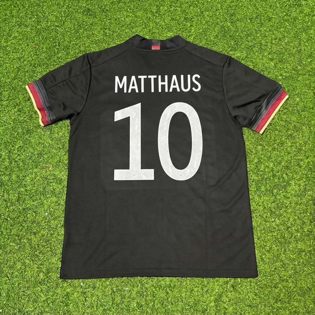 Lothar Matthaus #10 Germany Black Retro Football Jersey Paradise Edition