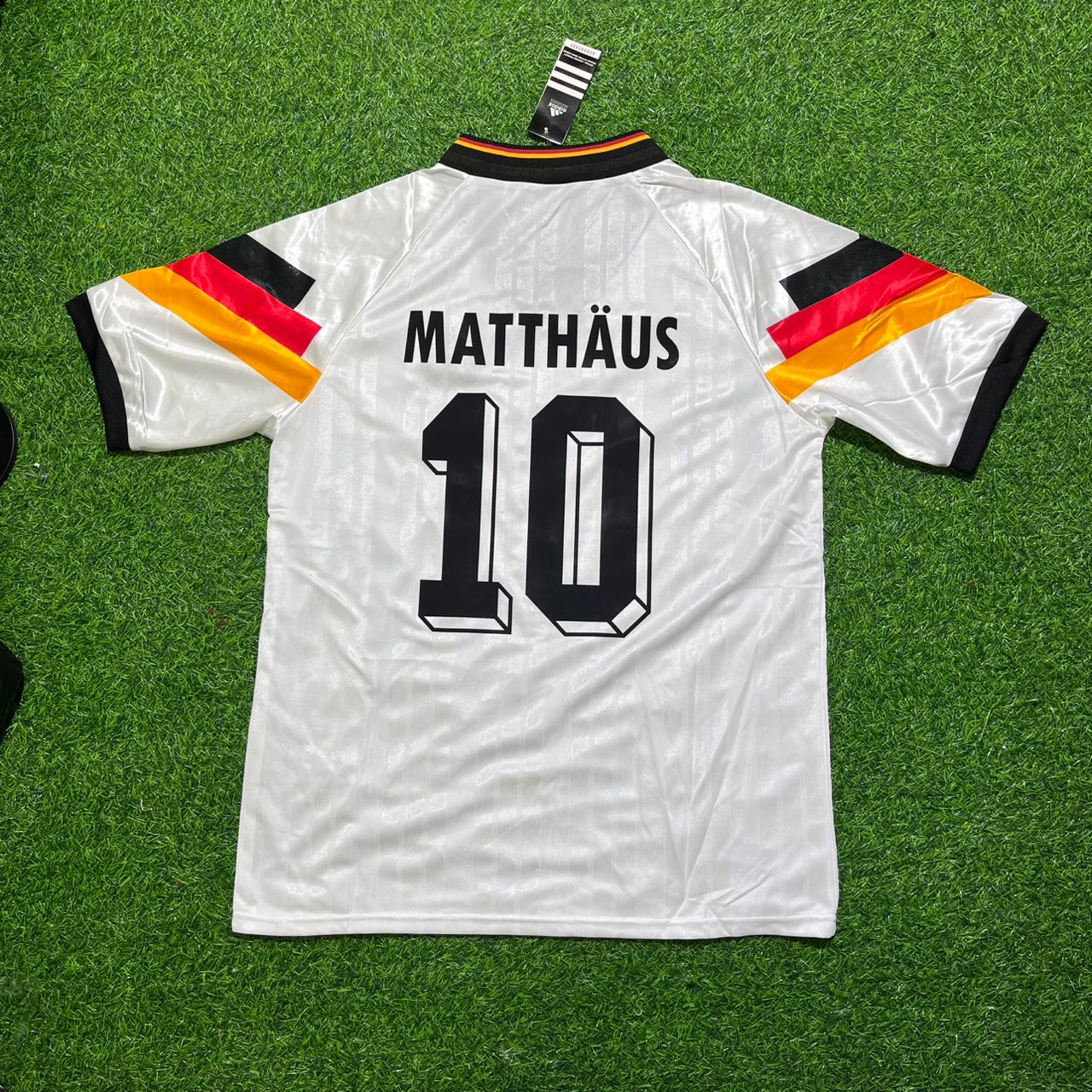 Lothar Matthäus Deutschland Germany Germany 1992 White Retro Fußballtrikot Jersey