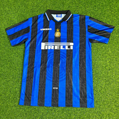 Lothar Matthäus Inter Home Retro Football Jersey Kit