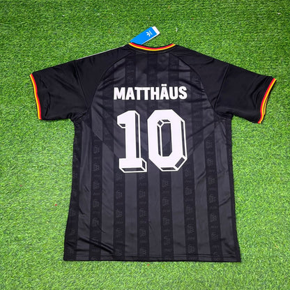 Lothar Matthäus 10# Germany Black Retro Vintage Football Jersey Kit